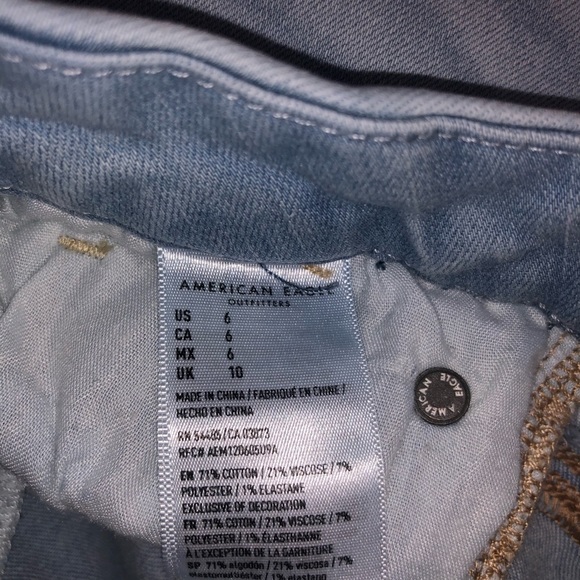 American Eagle curvy hi rise shortie size 6 - Picture 4 of 6